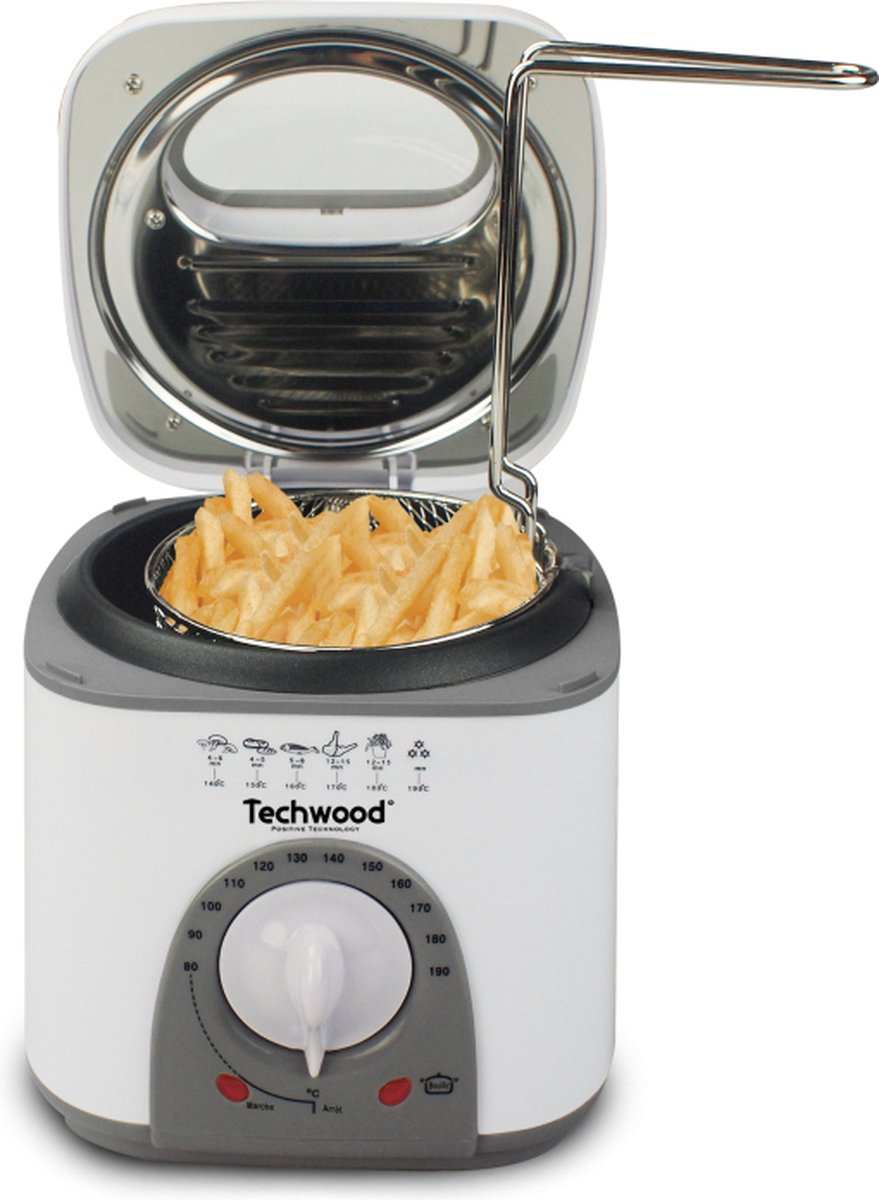 Techwood TFF81 - Mini Deep Fryer and Fondue Pot - 2-in-1