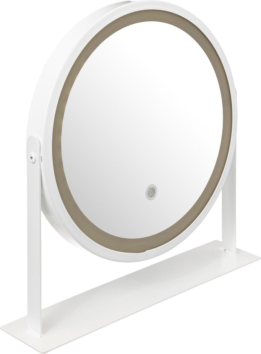 5Five Miroir de salle de bain LED rotatif 34x8x35cm - Blanc