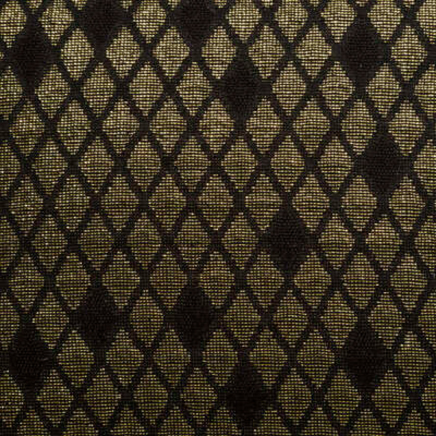 Housse de coussin noir / doré brillant 40 x 40 cm
