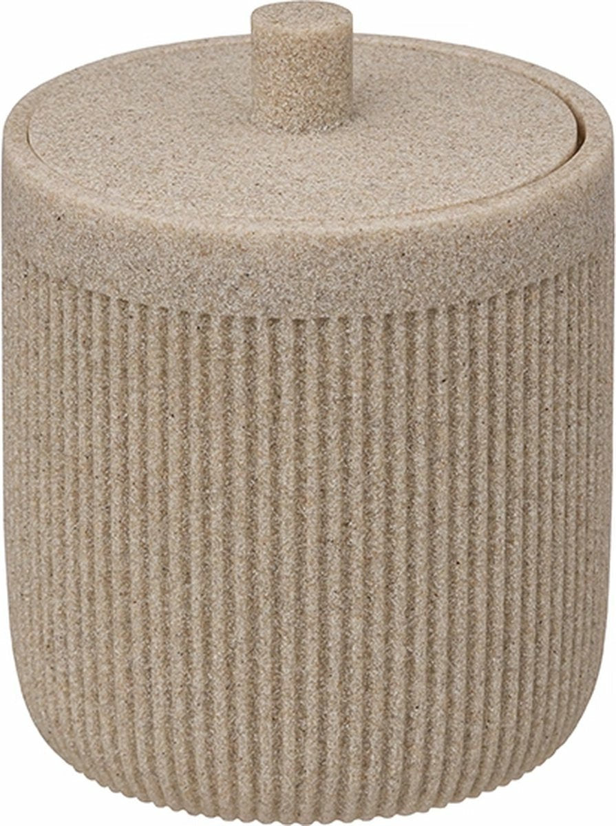 5Five Cotton wool jar sand-colored - Jar with lid
