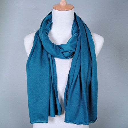 Stretch jersey scarf