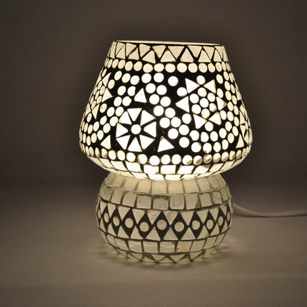 Orientalische Mosaik-Tischlampe Pilz transparent