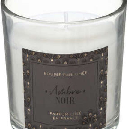 Atmosphera Candle - Geurkaars - Geur Amber - Zachte en zoete geur - Met glazenhouder
