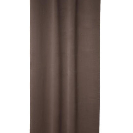 Atmosphera 2er-Set Verdunkelungsvorhänge Taupe 135x240cm - Fertig konfektioniert mit Ösen - Gardine Fensterdekoration - 2 Stück Taupe