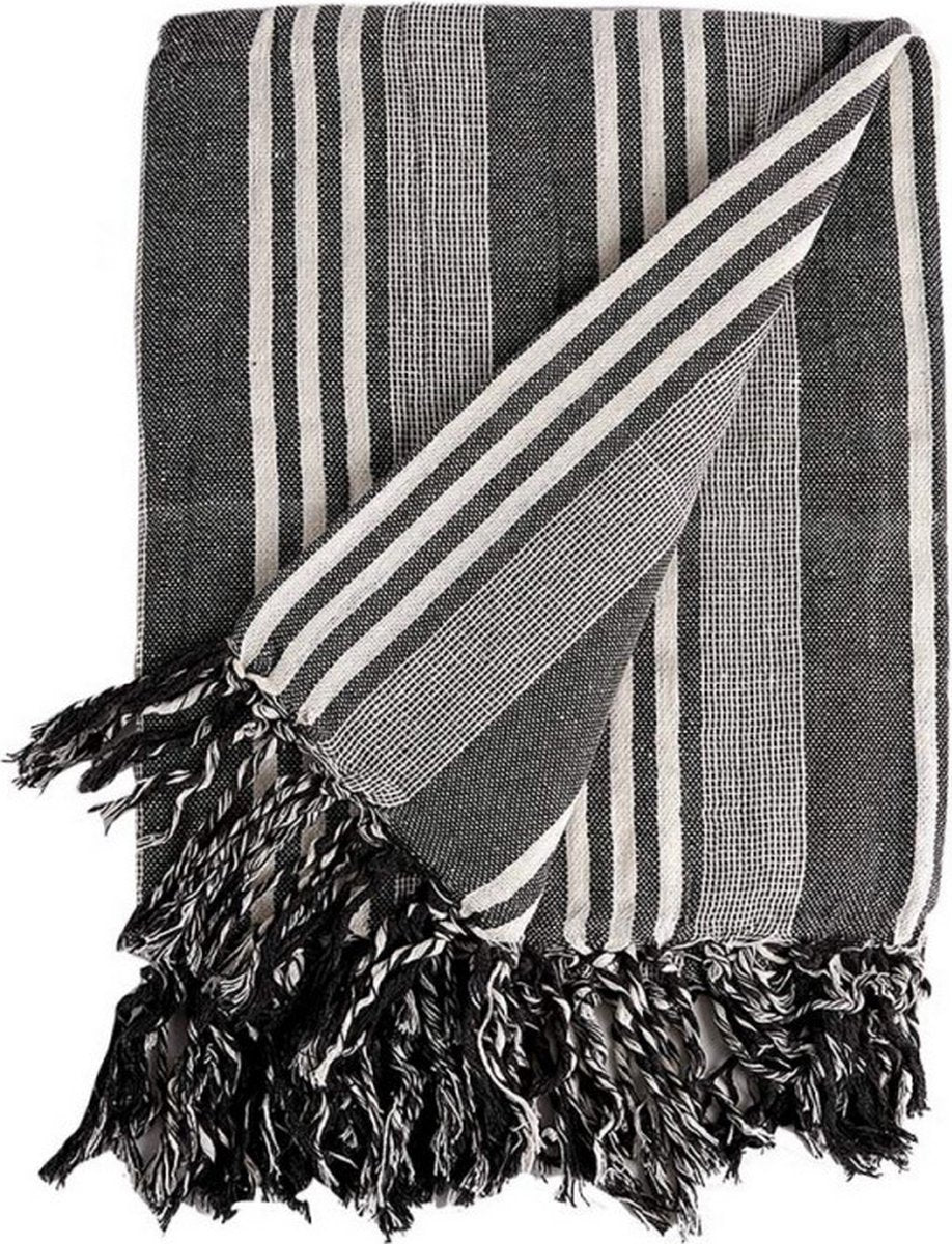 Écharpe multifonctionnelle Rayures Blanc / Gris (205 x 235 cm)