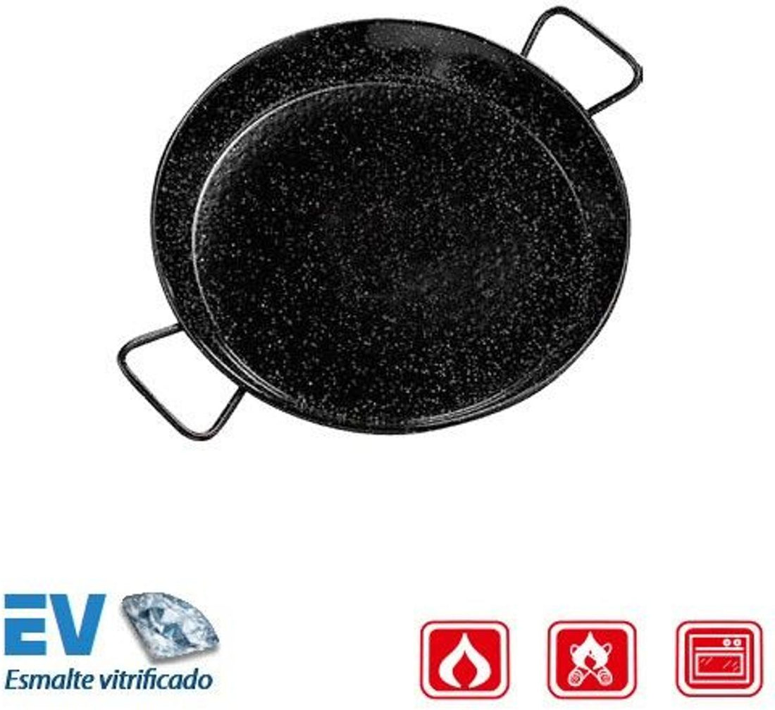 Poêle à paella émaillée 38 cm