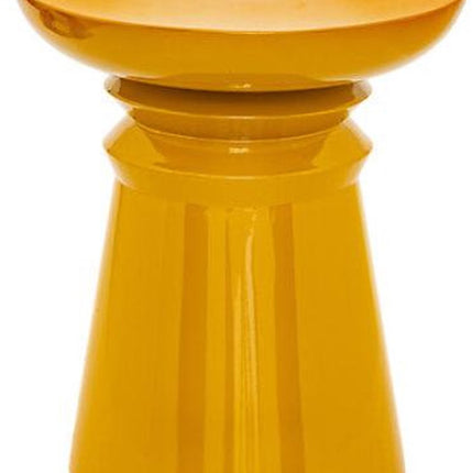 Atmosphera Jaya Beistelltisch Eisen Ø38xH43cm - Senfgelb