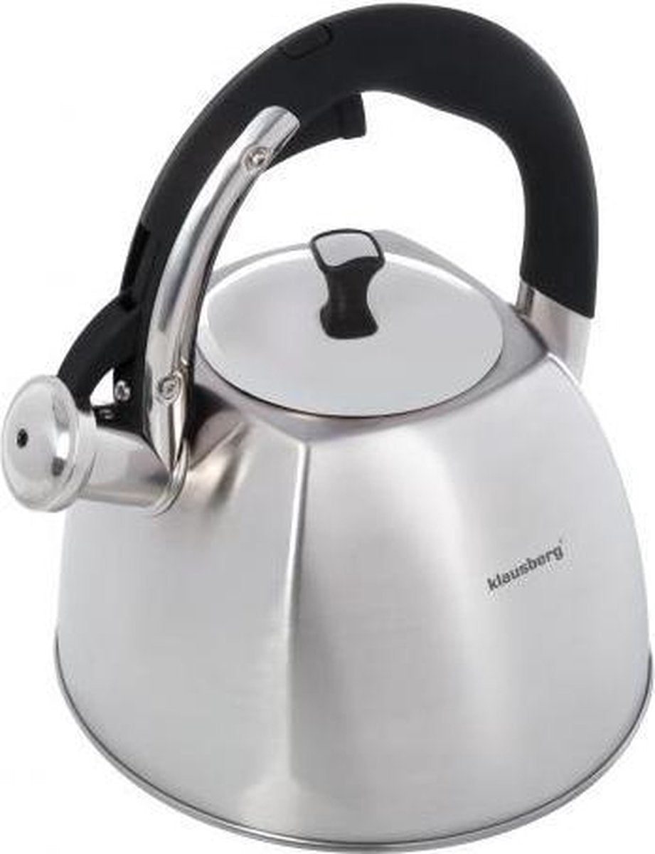 Bouilloire sifflante Klausberg KB-7015 - 3L - inox - toutes sources de chaleur