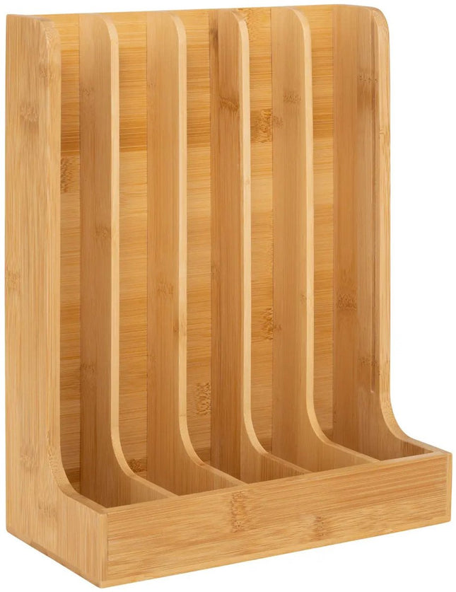 5Five Kaffeetassen-/Kapselhalter Spender – Bambusholz – 23 x 11 x 29 cm – für 70 Kapseln