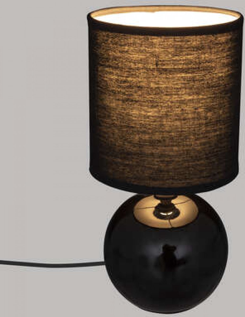Lampe de table - Veilleuse - Table de chevet - Noir - Moderne - Éclairage
