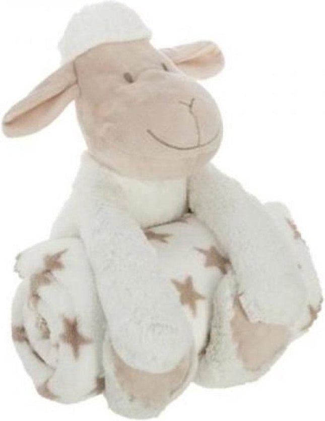 Deken Met Knuffel - Schaap - Wit