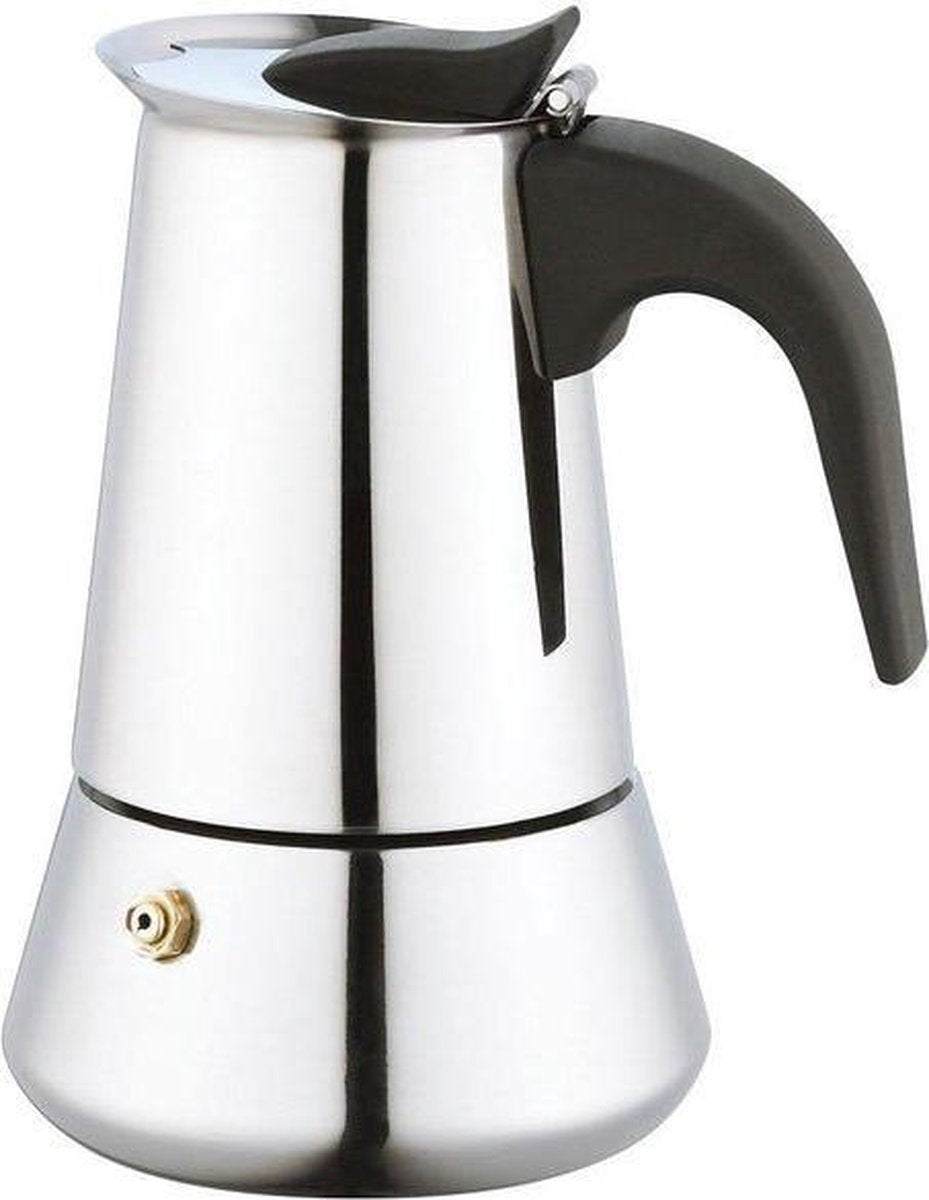 Hakal Line percolator – RVS espressomaker voor 6 kopjes, ook inductie