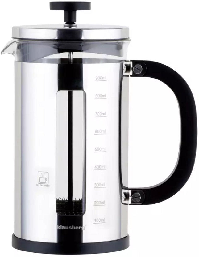 Klausberg KB7703 Kolbenkanne 1L – Perfekter Kaffee- und Teezubereiter