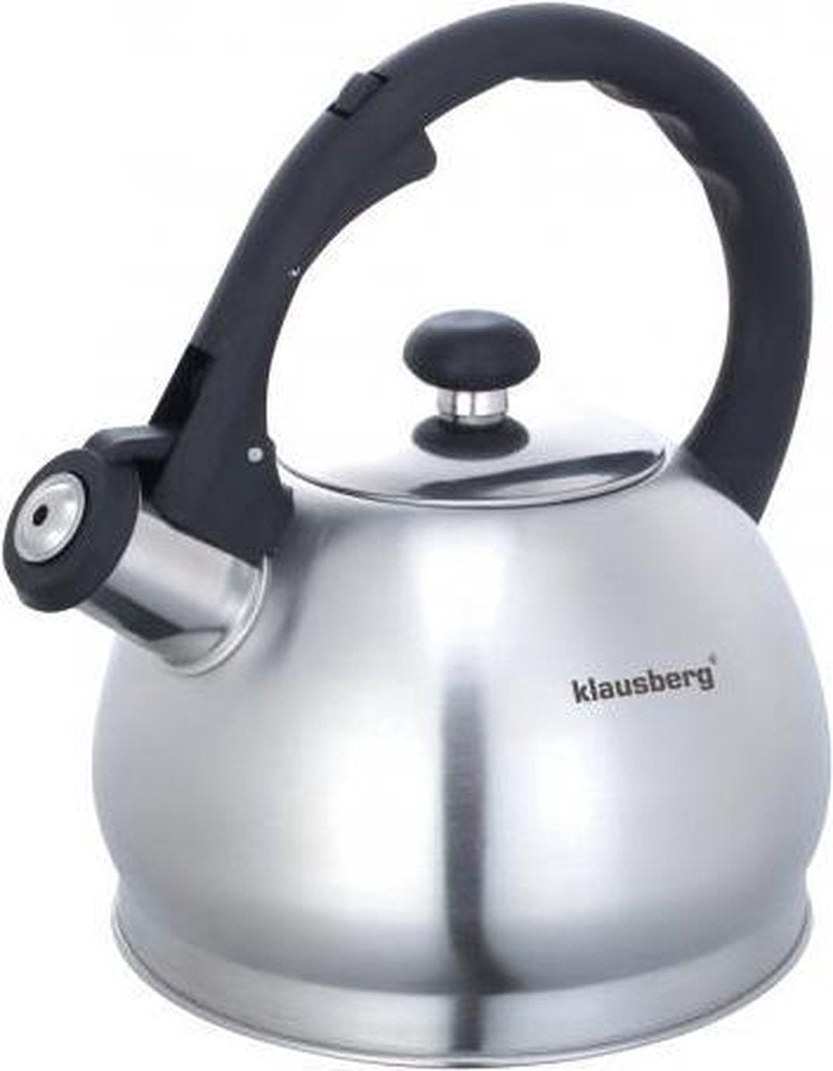 Klausberg 7042 - Bouilloire sifflante - convient à l'induction - Acier inoxydable - 1,8 litre