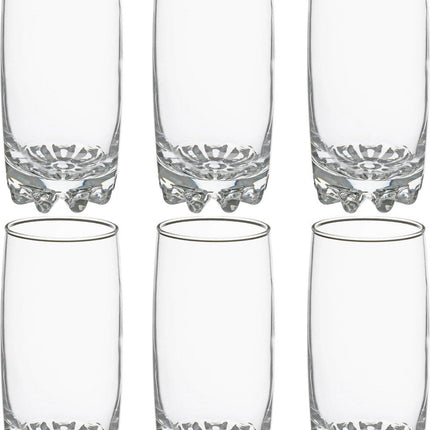 Secret de Gourmet Longdrinkgläser - 6 Stück - 380 ml - Trinkgläser - Wassergläser - Transparent
