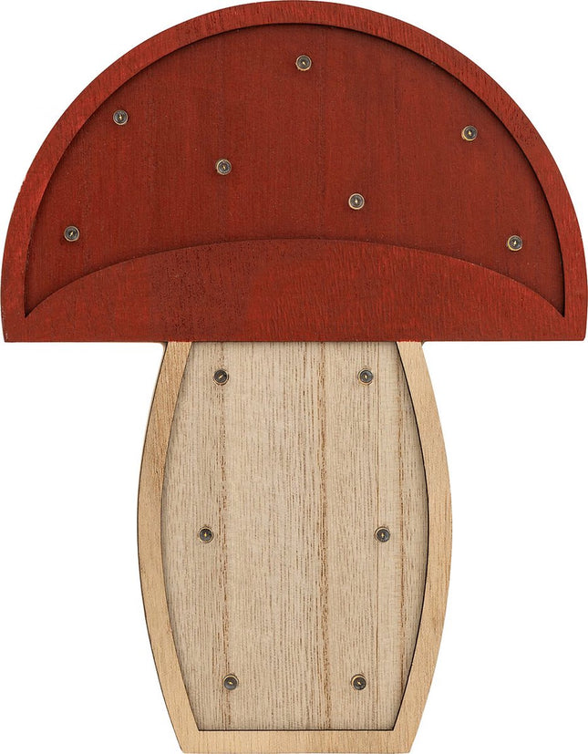 Atmosphera Kids paddenstoel - 18x3x23cm - Rood/Naturel