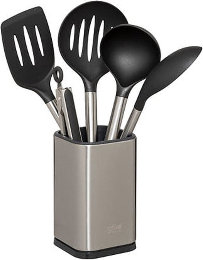 5Five Küchenutensilien-Set - 5-teilig - Backspatel - Silber - Edelstahl - 36 cm