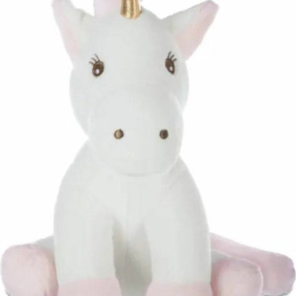Atmosphera Kuscheltier Einhorn/Unicorn Rosy - weicher Plüsch - Fantasy Kuscheltiere - weiß/rosa - 22 cm