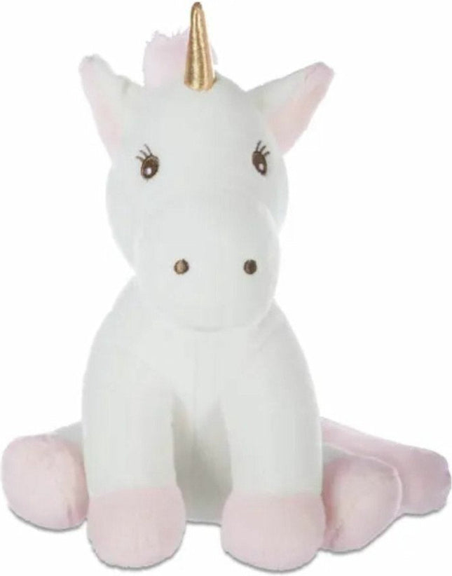 Atmosphera Kuscheltier Einhorn/Unicorn Rosy - weicher Plüsch - Fantasy Kuscheltiere - weiß/rosa - 22 cm