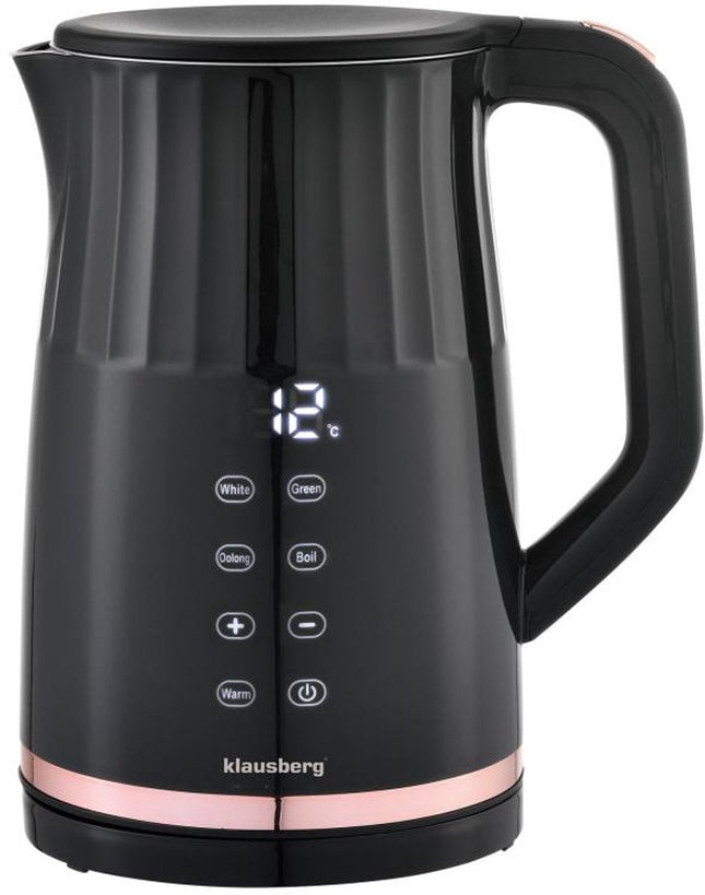 Klausberg KB-7896 Elektrischer Wasserkocher – 1,7 Liter, LED-Anzeige, 13 Temperaturstufen, Warmhaltefunktion