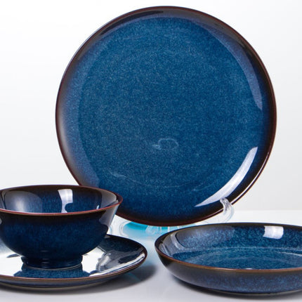 Geschirrset 24-teilig 6 Personen - Sunrise Himmelblau
