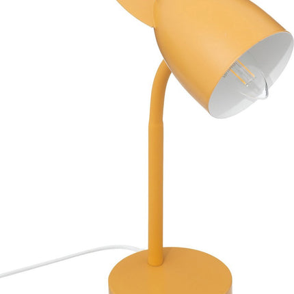 Atmosphera Kinderzimmer Schreibtischlampe - mit Ohren - gelb - Metall - 18 x 12,5 x 31 cm - Tischleuchte