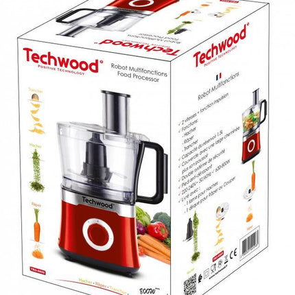 Techwood - Küchenmaschine - 800 Watt - hacken - raspeln - schneiden
