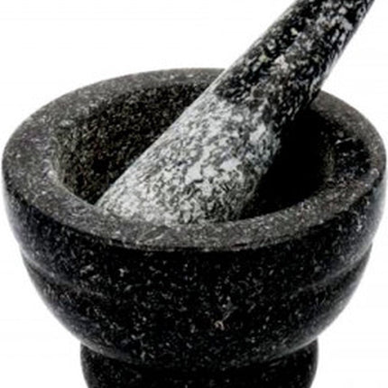 Luxe Marmeren Vijzel - Ø8cm - Zwart - Hoogwaardige Kwaliteit