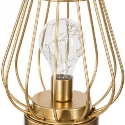 Atmosphera - Tafellamp - Goud - LED - Batterij - Diameter 15.5cm