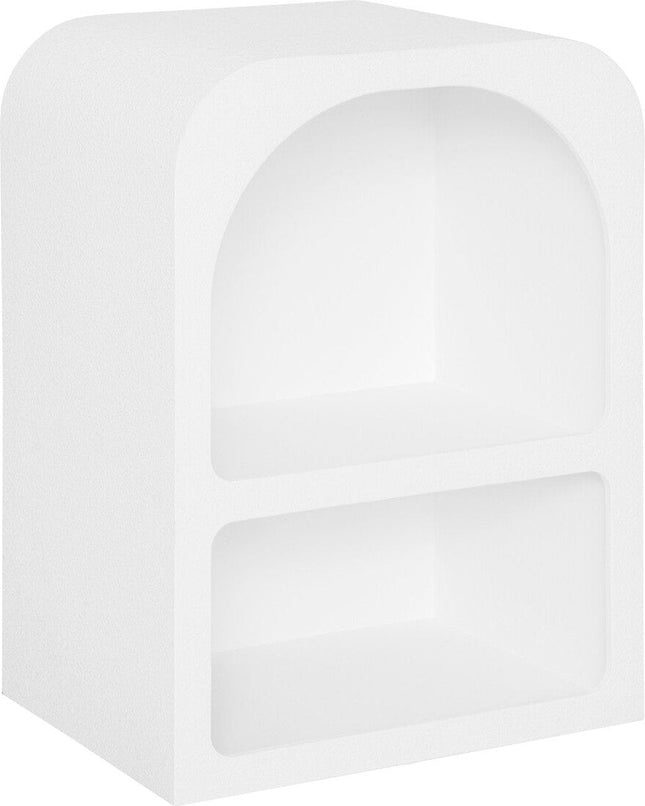 BEAU Fanza Chevet 2 tiroirs - L40xP30xH55cm - Blanc