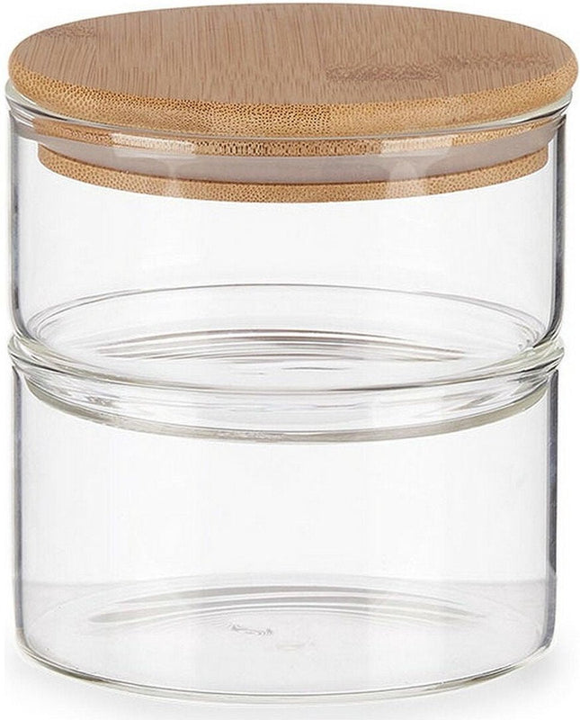 Blik Bruin Transparant Bamboe Borosilicaatglas (800 ml)