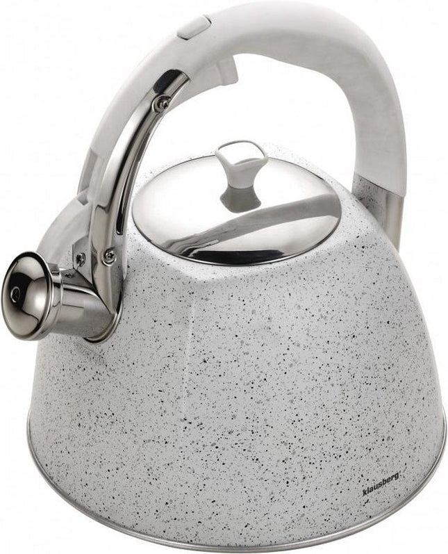 Klausberg KB-7261 Flötenkessel - 3L - Edelstahl - alle Herdarten