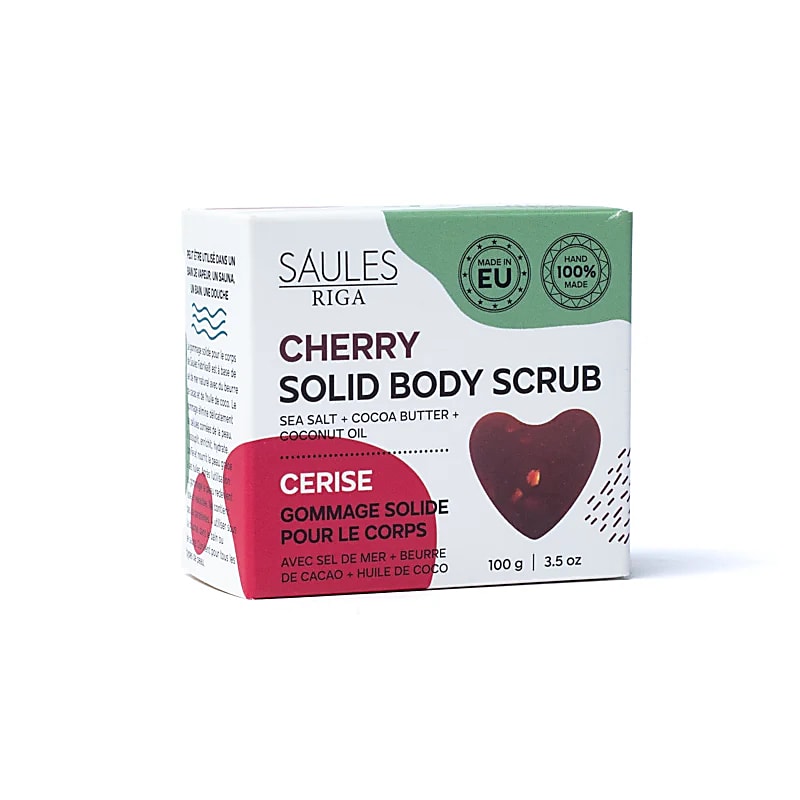 Natural cherry exfoliating soap - 100% Handmade - 100 g