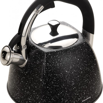 Klausberg KB-7259 Pfeifkessel - 3L - Edelstahl - alle Wärmequellen