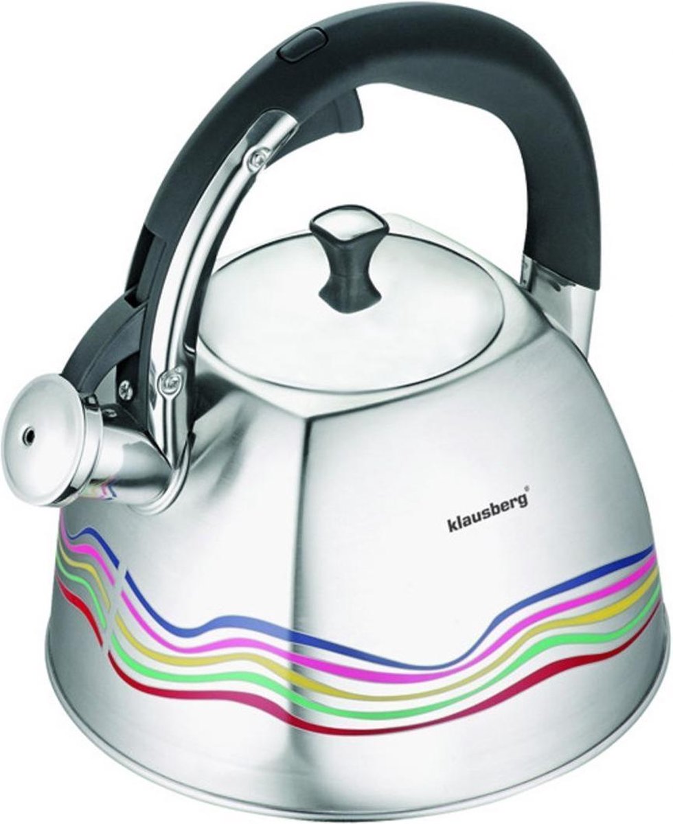 Klausberg KB-7099 whistling kettle - 3L - stainless steel - all heat sources