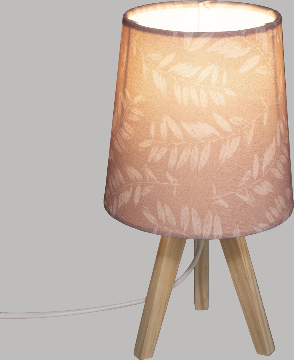 Atmosphera Kids Veilleuse Feuilles D13x24cm - Rose - E14
