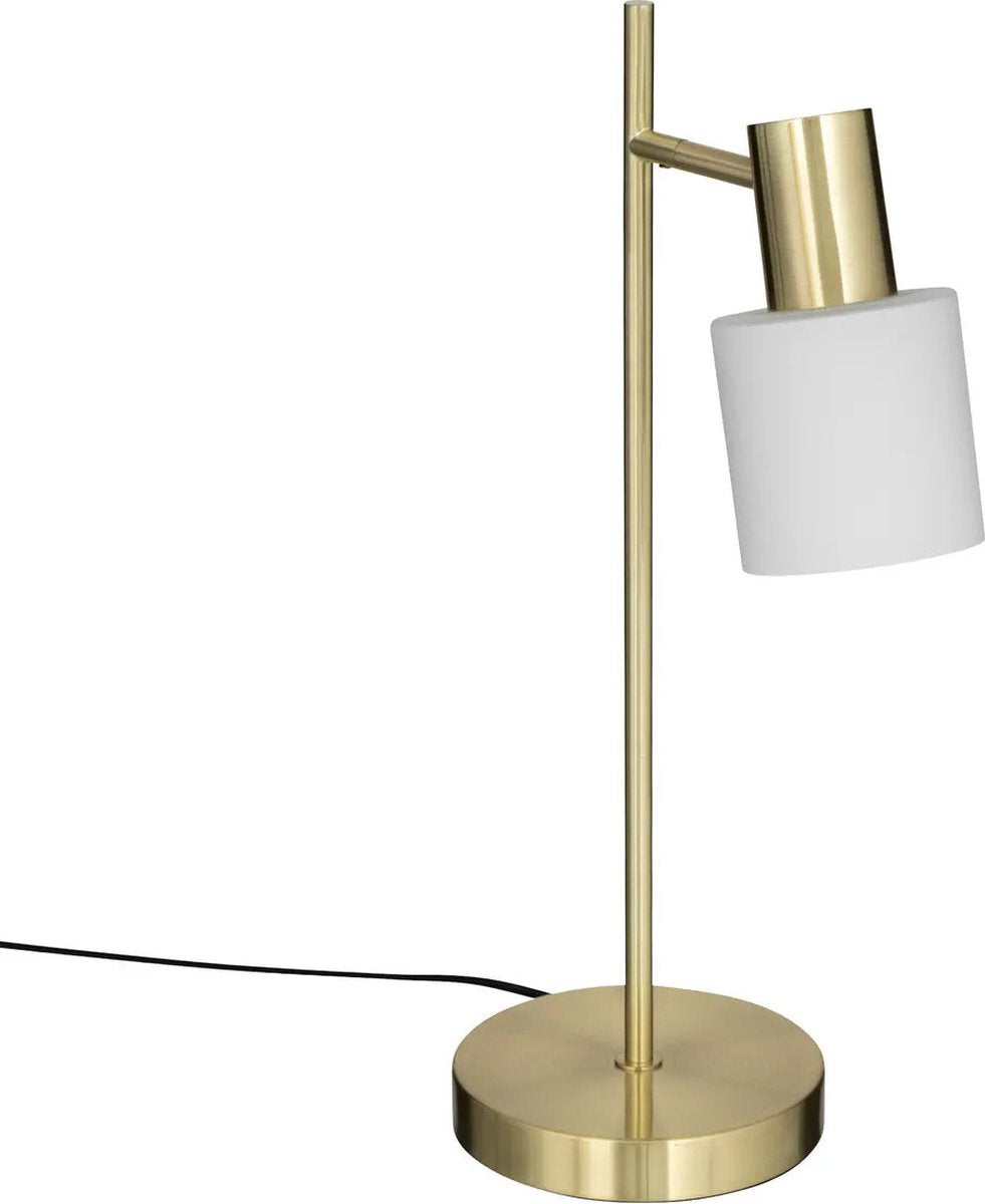 Atmosphera Lampe de table/lampe de bureau Athena - métal - doré - H45 cm - Lampe de lecture