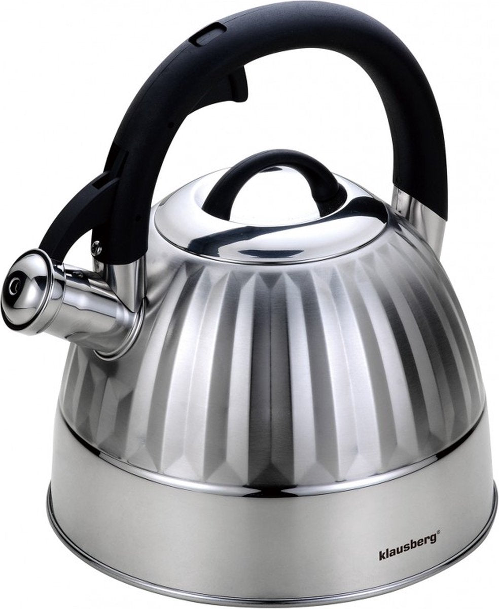 Bouilloire Klausberg 7480 - 3L - inox - toutes sources de chaleur