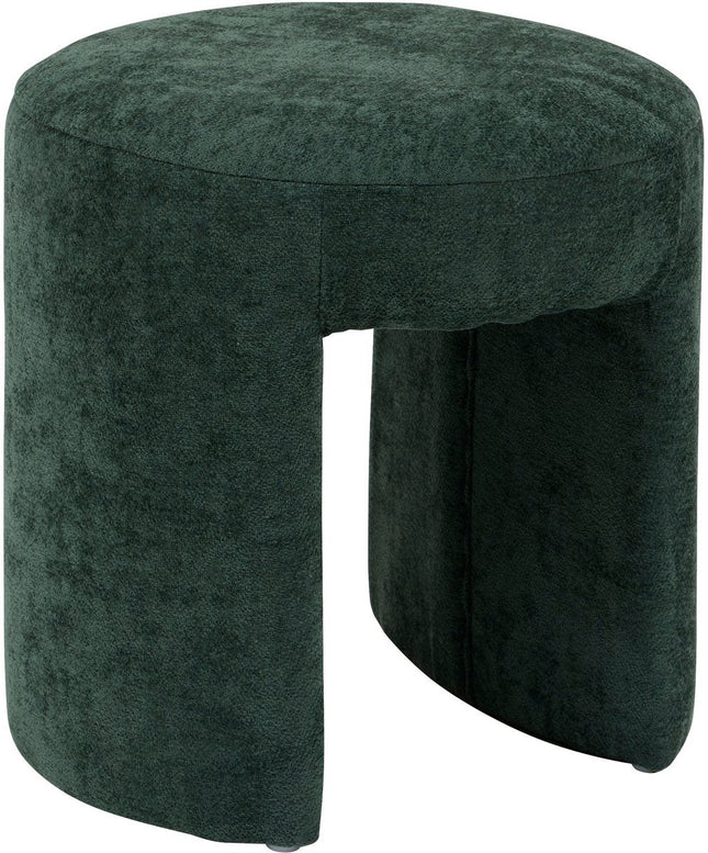 Atmosphera Jin Pouf – Ø38 cm – Zedern-Grün