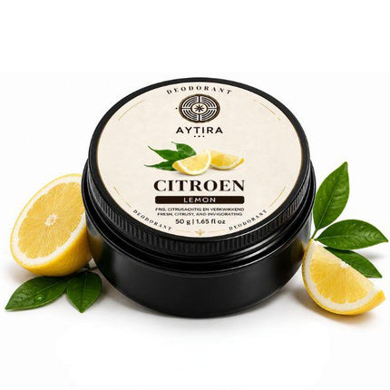 AYTiRA Citroen Deodorant 50g – Natuurlijke Deodorant met Frisse Citrusgeur