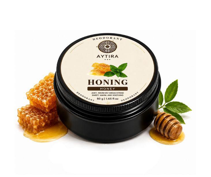 Aytira honing deodorant 50 g – natuurlijke deodorant met zoete honinggeur