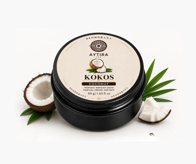 AYTiRA Kokos Deodorant 50g – Natuurlijke Deodorant met Tropische Kokosgeur