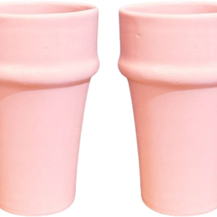 Keramieken Beker - Set van 2 – Handgemaakt – Koffiebeker - Theebeker