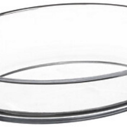 Mini-Ovale Glasschale 20 x 11 cm - Mit integrierten Griffen - Ofen- und Salatschale - Glas - Glasschale - Klein