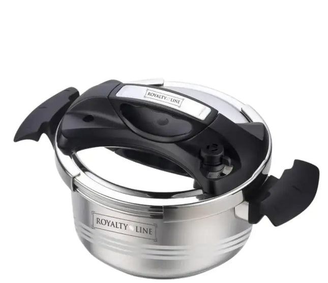 Royalty Line RL-26PS8L Snelkookpan – 8 Liter – Ø 26 cm – RVS – Met Stoommand en Veiligheidssluiting