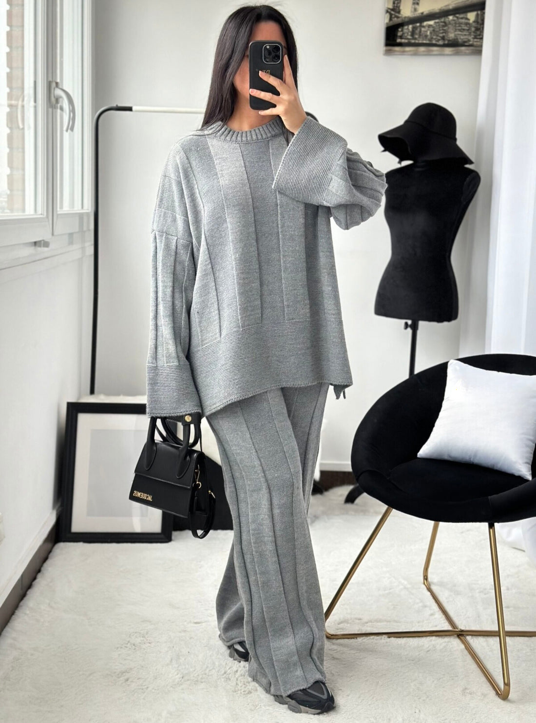 Nina Twinset – Ensemble Confortable Oversize – Taille Unique