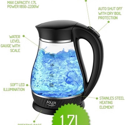 Waterkoker - zwart - 1.7 liter