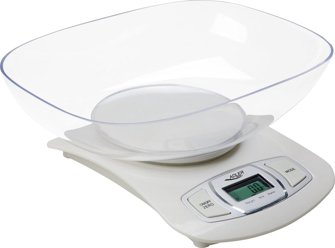 Kitchen scale - including glass bowl