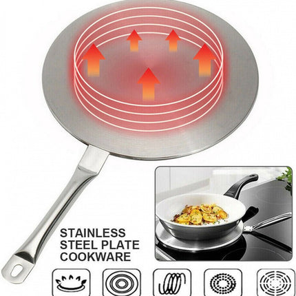 Induktionsadapter XL - Adapterplatte Edelstahl Induktion 28 cm - Induktionskonverter