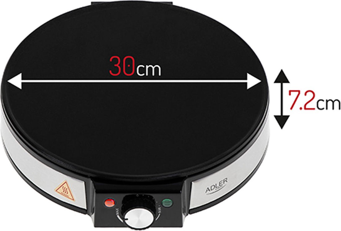 Adler Crêpe Maker - Electric - ⌀30cm